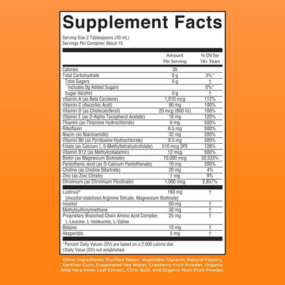 MARYRUTH'S Liquid Multivitamin+Hair Growth | Clinically Tested for Thicker Hair & Facial Wrinkles in Women | Biotin 10000mcg | Lustriva Hair Growth Supplement | Skin Care | Age 18+ | 30 Fl Oz